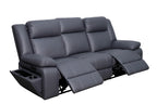 Coopvix Dual Motor Electric Recliner Abby Fabric Lounge-Charcoal