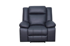 Coopvix Dual Motor Electric Recliner Abby Fabric Lounge-Charcoal