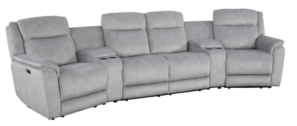 Gibsvix Home Theatre Electric Recliner Fabric Lounge
