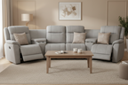 Gibsvix Home Theatre Electric Recliner Fabric Lounge