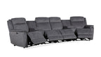 Gibsvix Home Theatre Electric Recliner Fabric Lounge