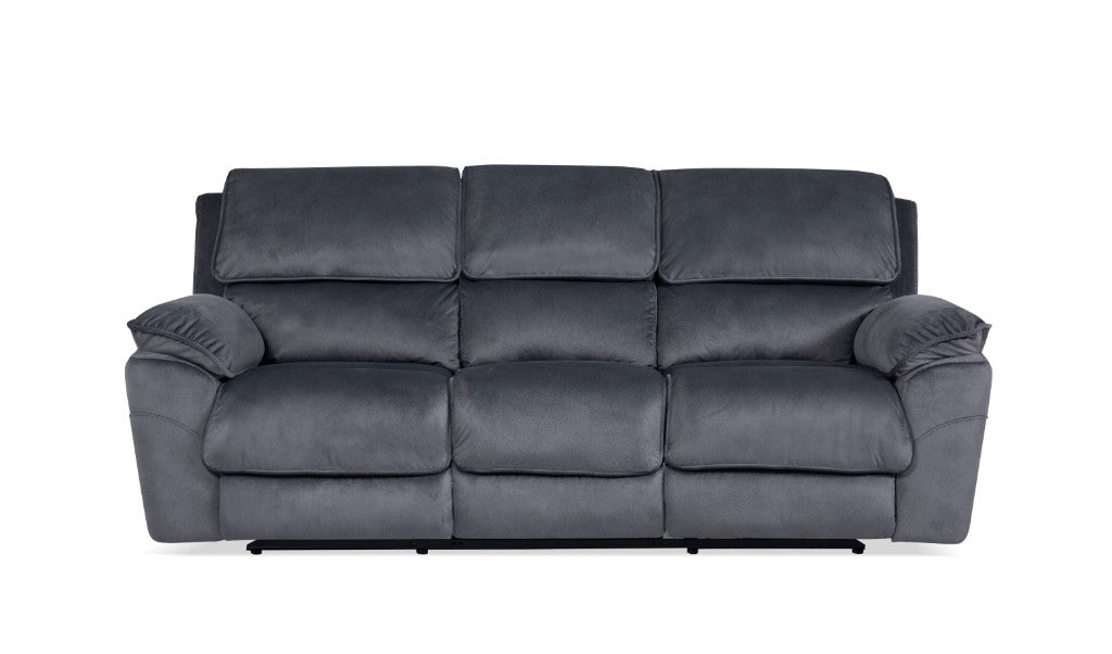 Mempvix Single Motor Electric Recliner Suave Fabric Lounge -Shadow