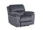Mempvix Single Motor Electric Recliner Suave Fabric Lounge -Shadow