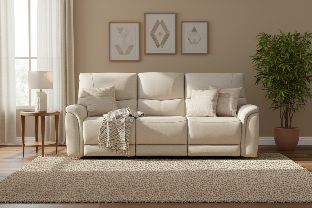 Milsvix Single Motor Electric Recliner Fabric Lounge-Mist