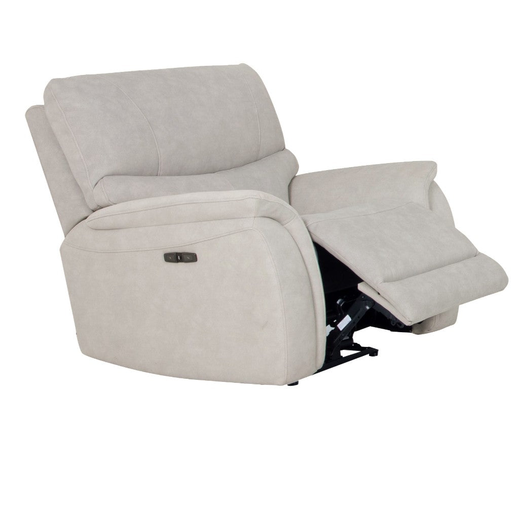 Milsvix Single Motor Electric Recliner Fabric Lounge-Mist