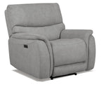 Milsvix Single Motor Electric Recliner Fabric Lounge-Graphite