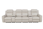 Newsvix Full Leather Dual Motor Electric Recliner Lounge