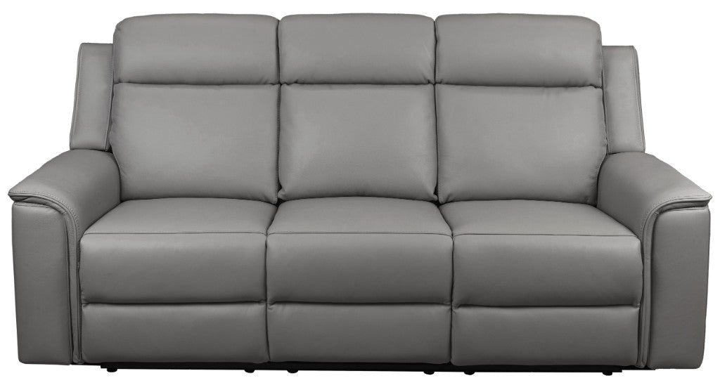Newsvix Full Leather Dual Motor Electric Recliner Lounge