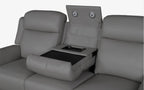 Newsvix Full Leather Dual Motor Electric Recliner Lounge