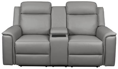 Newsvix Full Leather Dual Motor Electric Recliner Lounge