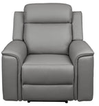 Newsvix Full Leather Dual Motor Electric Recliner Lounge