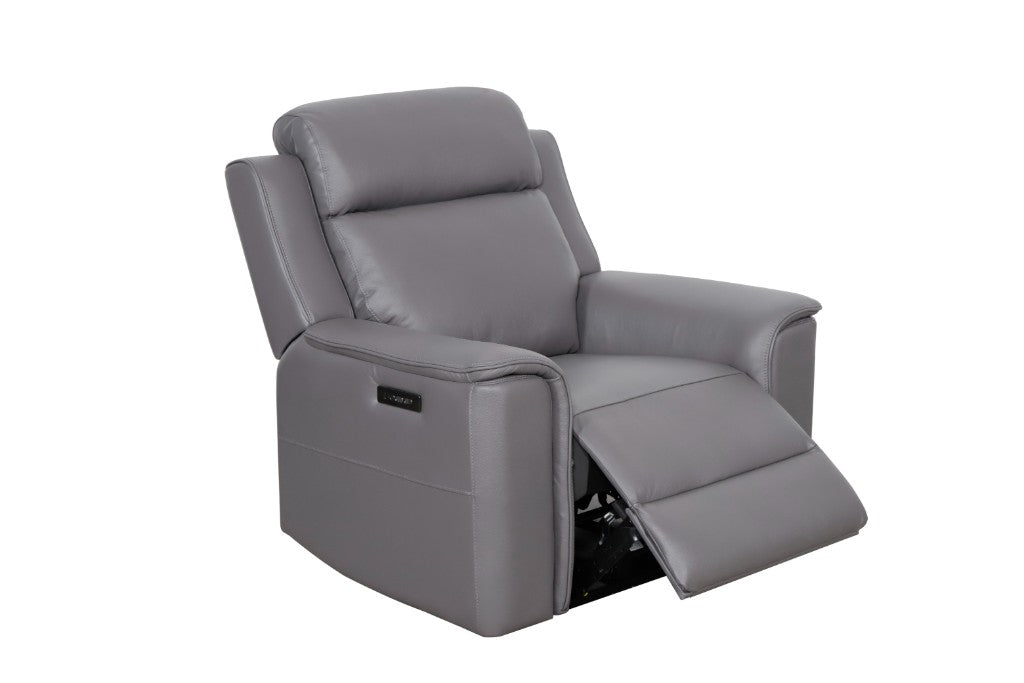 Newsvix Full Leather Dual Motor Electric Recliner Lounge