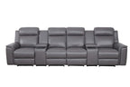 Newsvix Full Leather Dual Motor Electric Recliner Lounge