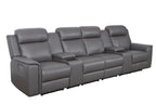 Newsvix Full Leather Dual Motor Electric Recliner Lounge