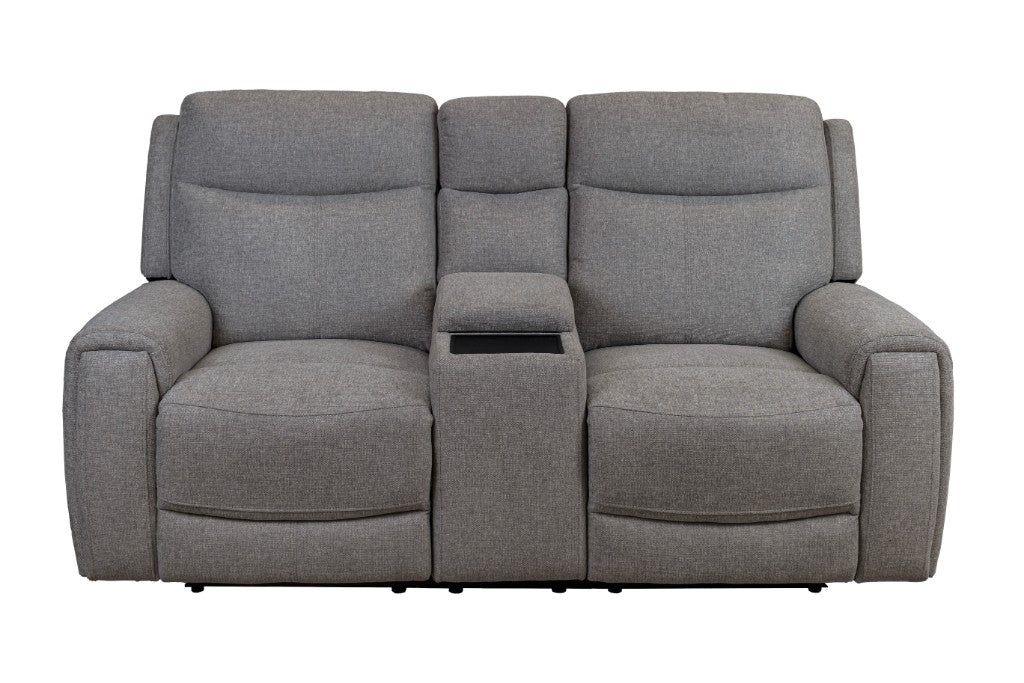 Regevix Fabric Dual Motor Electric Recliner Lounge -Tone Grey