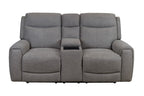 Regevix Fabric Dual Motor Electric Recliner Lounge -Tone Grey
