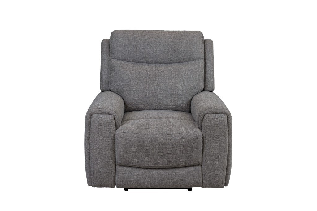 Regevix Fabric Dual Motor Electric Recliner Lounge -Tone Grey