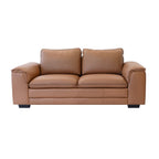 Westvix Full Leather Wide Armrest Lounge – Lido Cognac