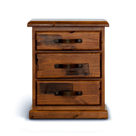 OFFO Jamaica 3 Drawers Bedside Table