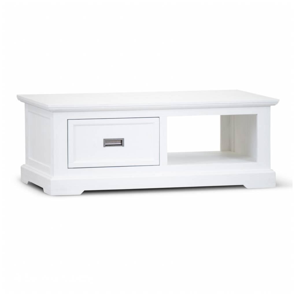 Coastal Beach Coffee Table - Vivid White