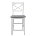 HAMPTON NEW BAR CHAIR FAB SEAT 48x55x107CM-WHITE