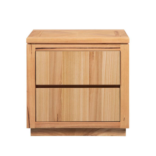 OFFO Highland 2 Drawers Bedside Table Natural Oak