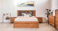 Athevix Gas Lift Storage Queen Bed- Natural