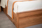 Athevix Gas Lift Storage Queen Bed- Natural