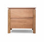 OFFO Atherton 2 Drawer Bedside Table - Natural