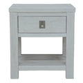 Atlavix 1 Drawer Bedside Table White Wash