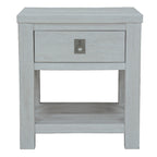 Atlavix 1 Drawer Bedside Table White Wash
