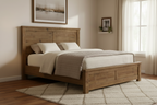 Auguvix Bed Bedroom Suite-Aged Sundried Ash