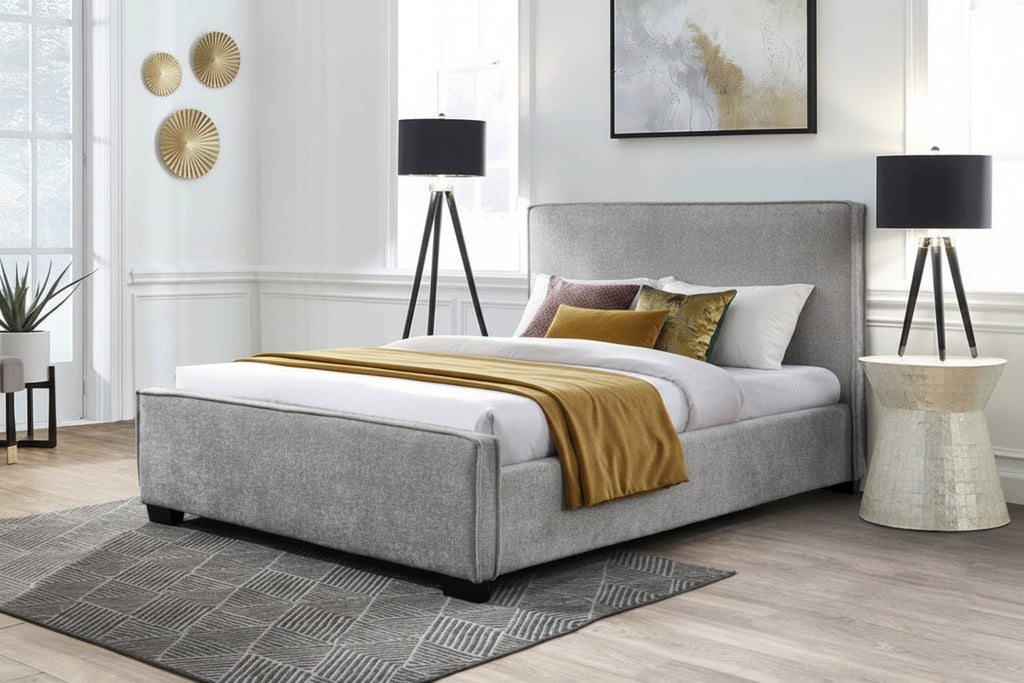 Bettvix Upholstered Bed Storage-Grey