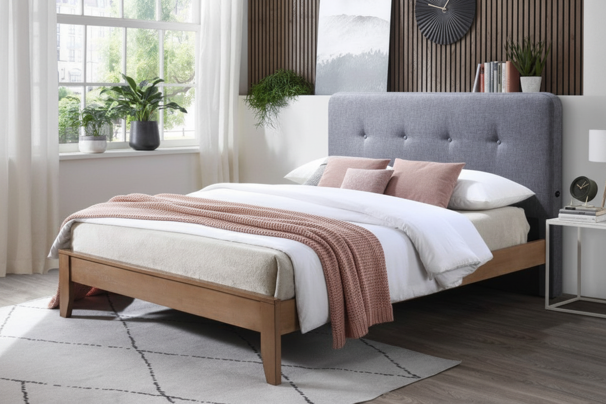 Dallvix Modern with USB Fabric Bed
