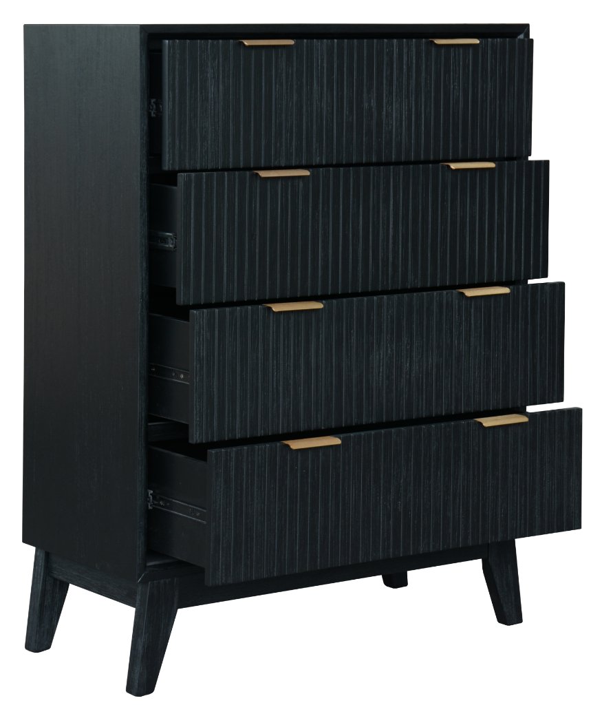 Ella Bedside Table -Black