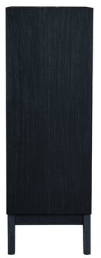 Ellavix 4 Drawers Tallboy-Black