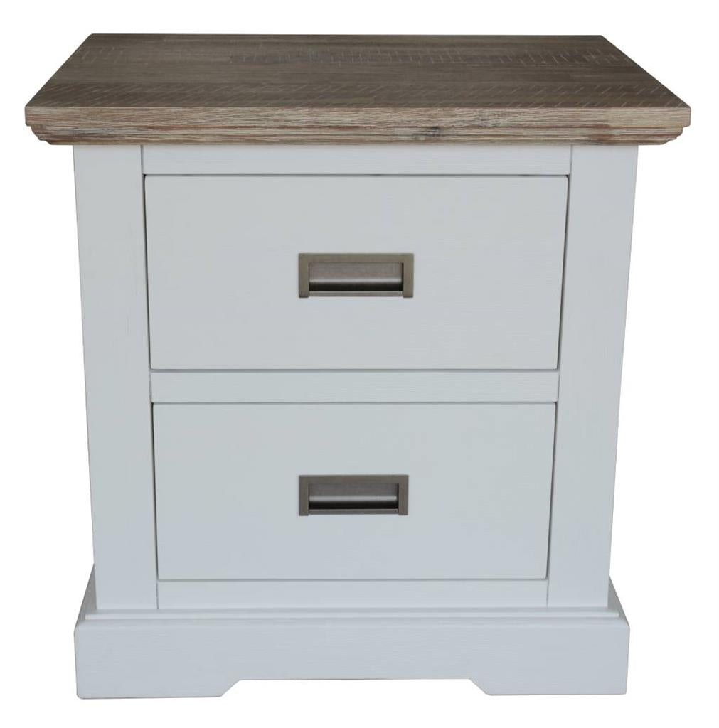 Homestead 2 Drawers Bedside Table