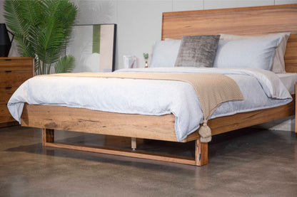 OFFO Galway Marri Timber Queen Bed Natural