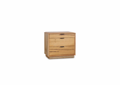 OFFO Galway 3 Drawers Bedside Table Natural