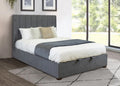 Homevix Gas Lift Storage Queen Bed-Dark Grey