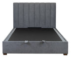 Homevix Gas Lift Storage Queen Bed-Dark Grey
