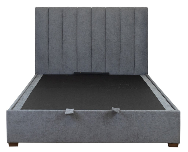 Homevix Gas Lift Storage Queen Bed-Dark Grey