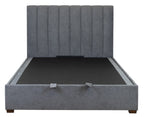 Homevix Gas Lift Storage King Bed-Dark Grey