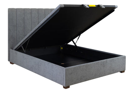 OFFO Homer Gas Lift Storage Queen Bed-Dark Grey