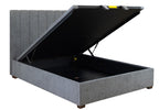 Homevix Gas Lift Storage King Bed-Dark Grey