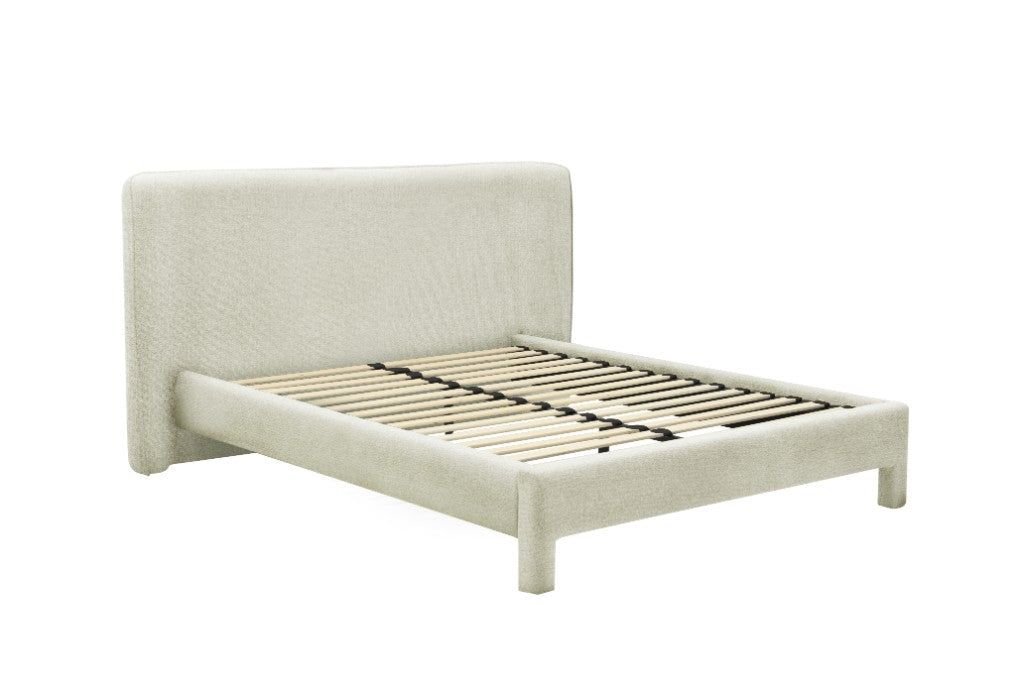 Jennvix Modern Fabric Queen Bed