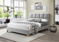 Marlvix Upholstered King Bed-Mist Light Grey