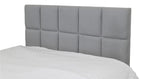 Marlvix Upholstered Double Bed-Mist Light Grey