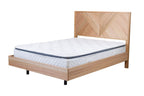 Perivix Parquetry Queen Bed-Natural