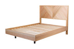 Perivix Parquetry Queen Bed-Natural